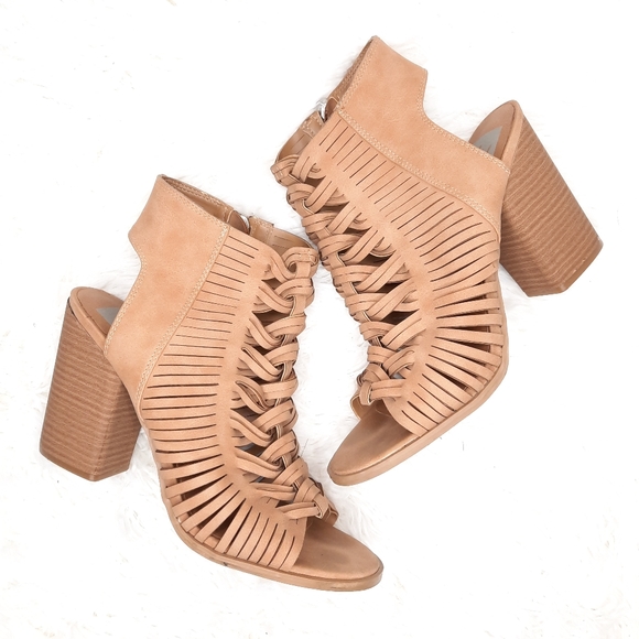 DV by Dolce Vita Shoes - DV By Dolce Vita Alyson Peep Toe Heeled Booties Size 9